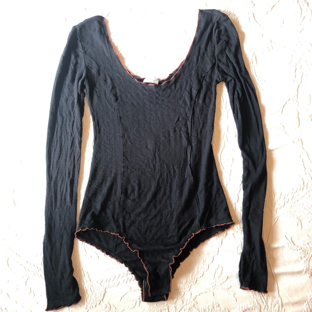 Free People Long Sleeve Body Suit